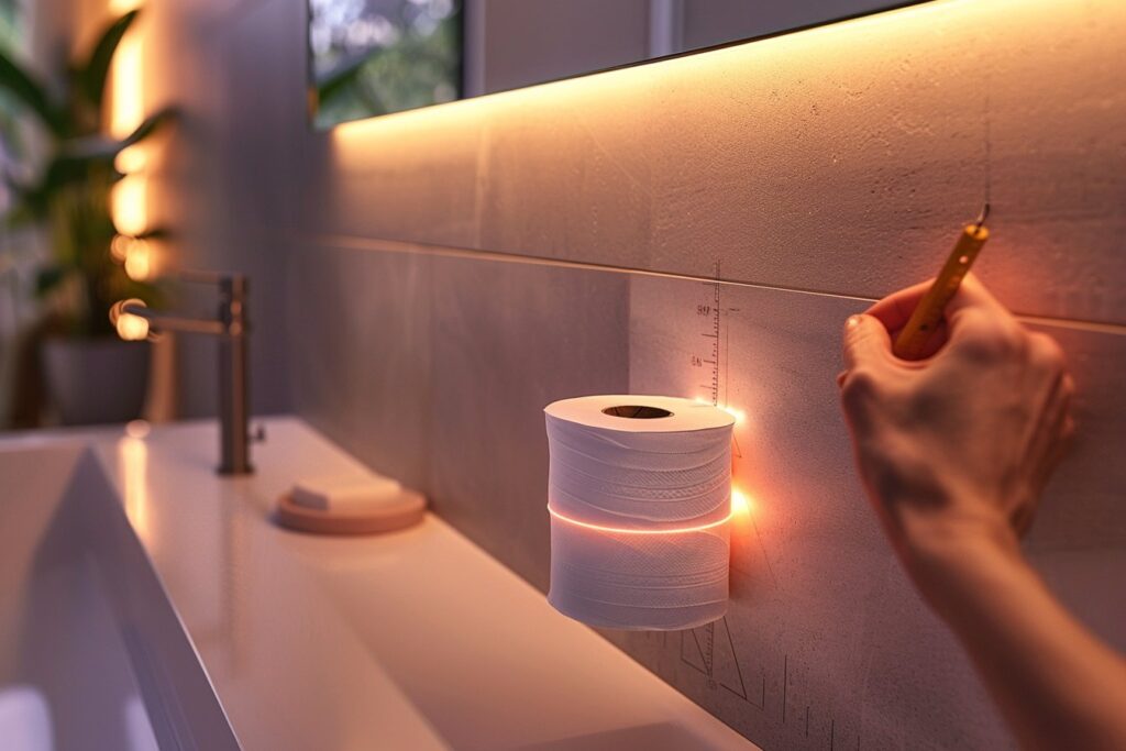 Guide complet sur la hauteur idéale pour fixer un porte papier toilette