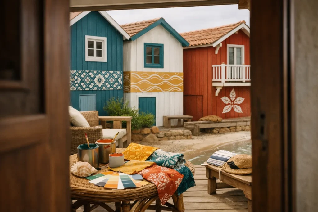 Couleurs de façades – motifs batik & palettes bord de mer