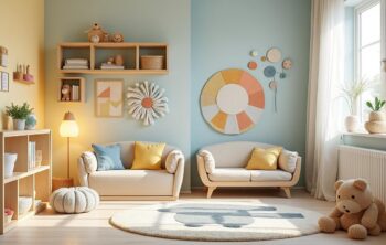 découvrez comment choisir des couleurs et des matériaux adaptés pour une décoration sécurisée et harmonieuse dans une chambre d'enfants.