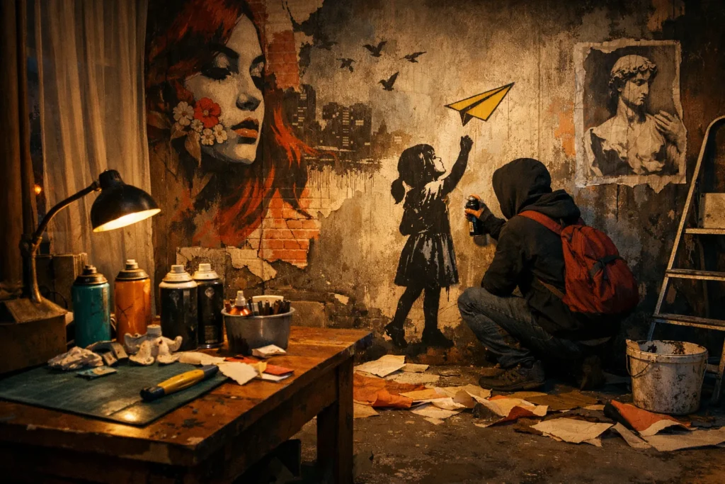 Fresques – collages – stencils : parcours street-art
