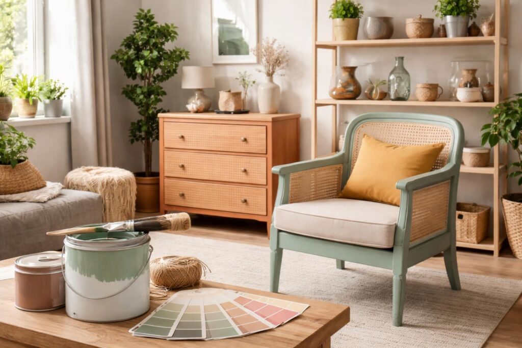 découvrez comment économiser sur la décoration en utilisant les peintures dulux, les produits leroy merlin et les techniques d'upcycling pour un intérieur stylé et abordable.