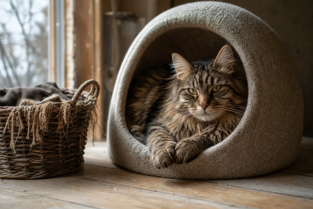 Niche ou panier ? Quelle solution choisir pour son chat ?